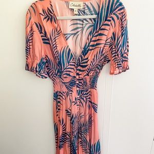 Cleobella coral palm dress